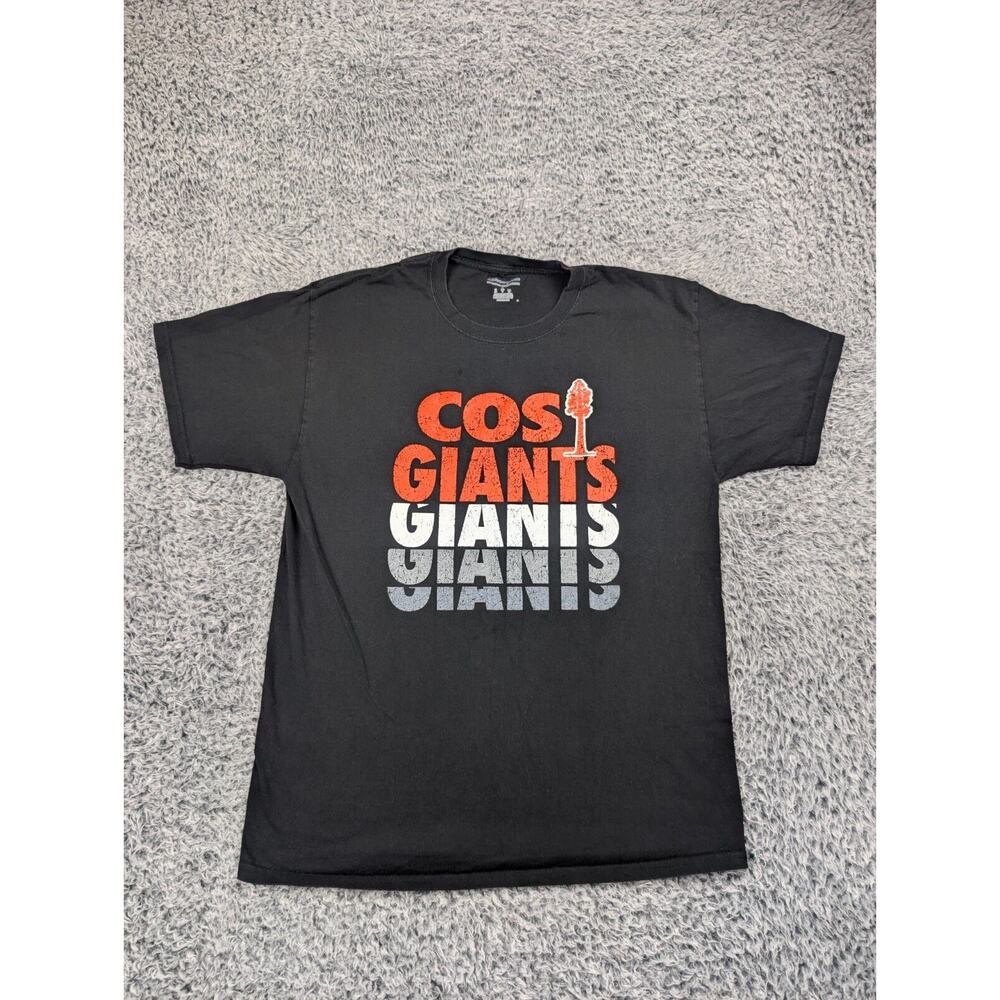 College of The Sequoias Giants Shirt Adult Large Black Champion Graphic Tee
